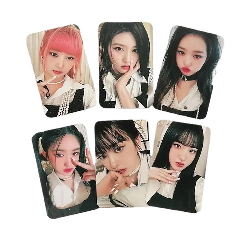 Idol 6Pcs/Set Lomo Card Ive IVE Postcard Album New Photo Print Cards Picture Fans Gifts Collection Wonyoung LIZ Kpop